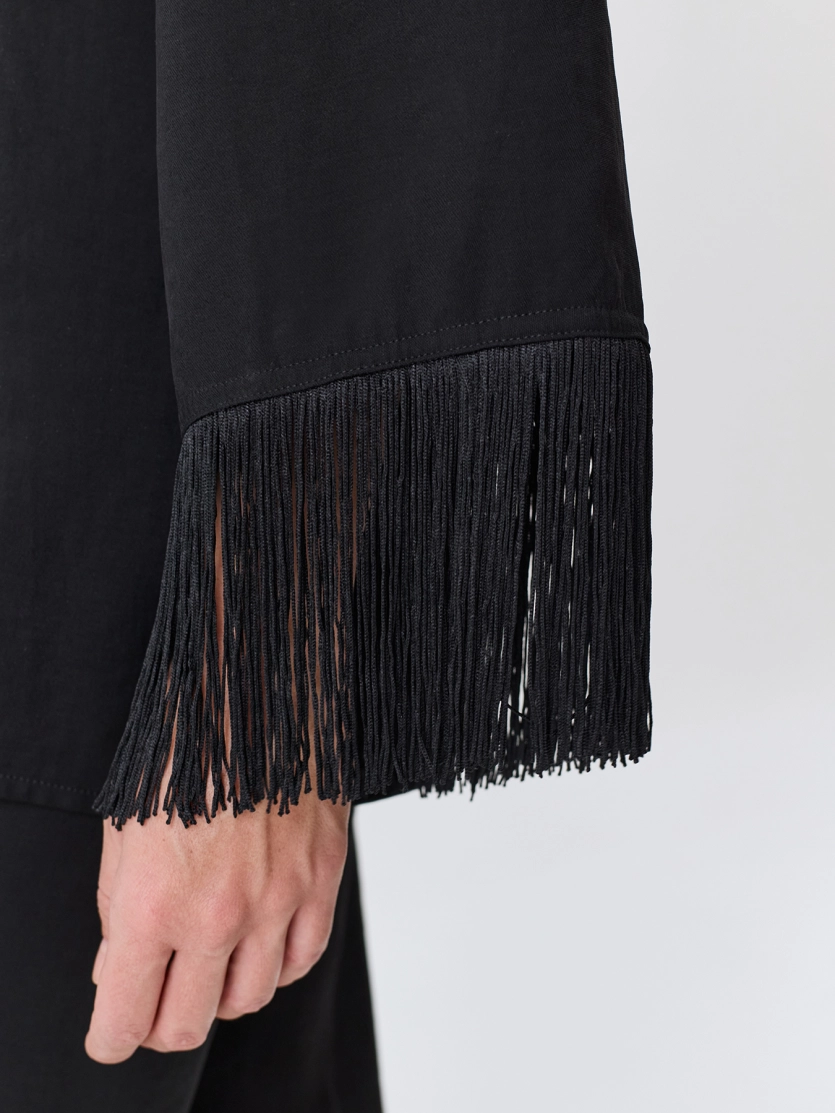 Жакет-кимоно с бахромой