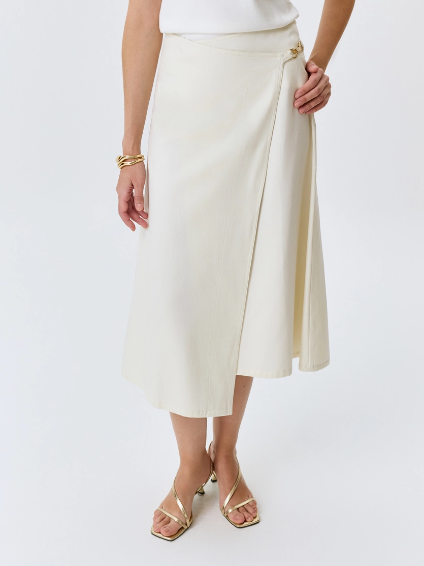 Асимметричная юбка на запах