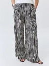 Брюки в монохромную полоску