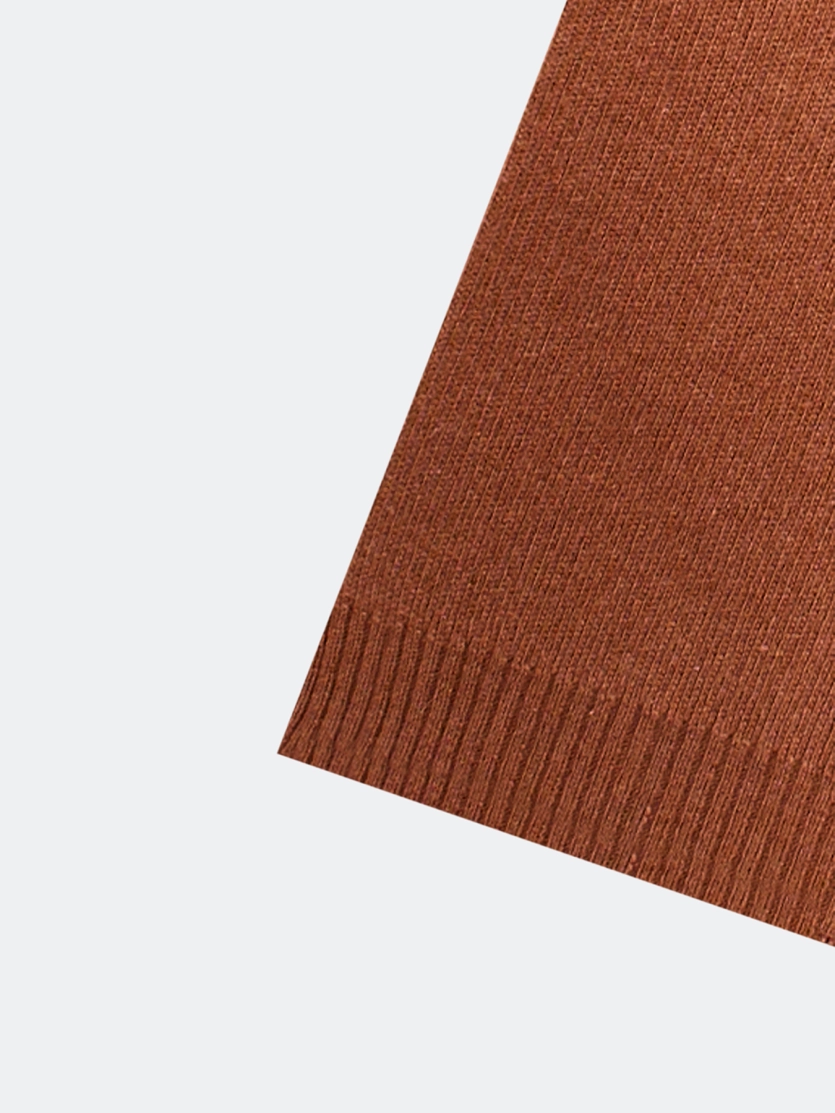 Терракотовый шарф из смесовой вискозы