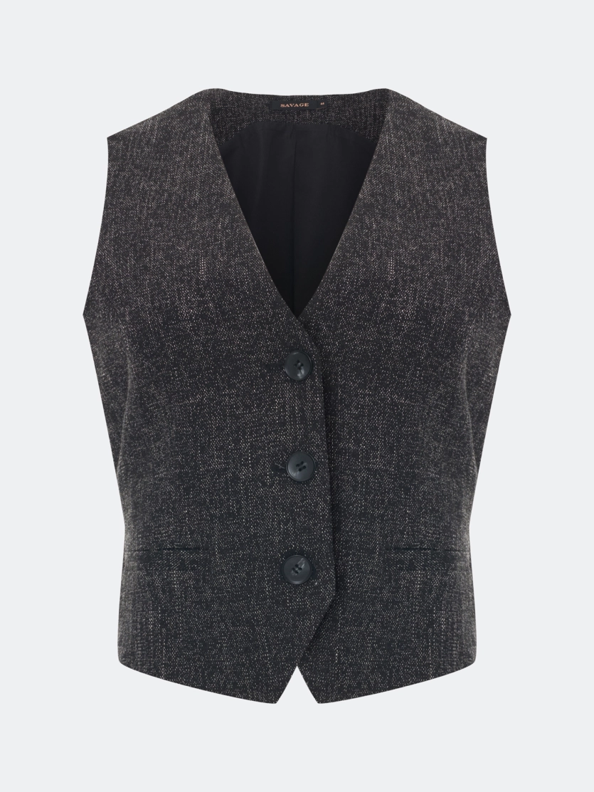 Костюмный жилет из смесовой вискозы