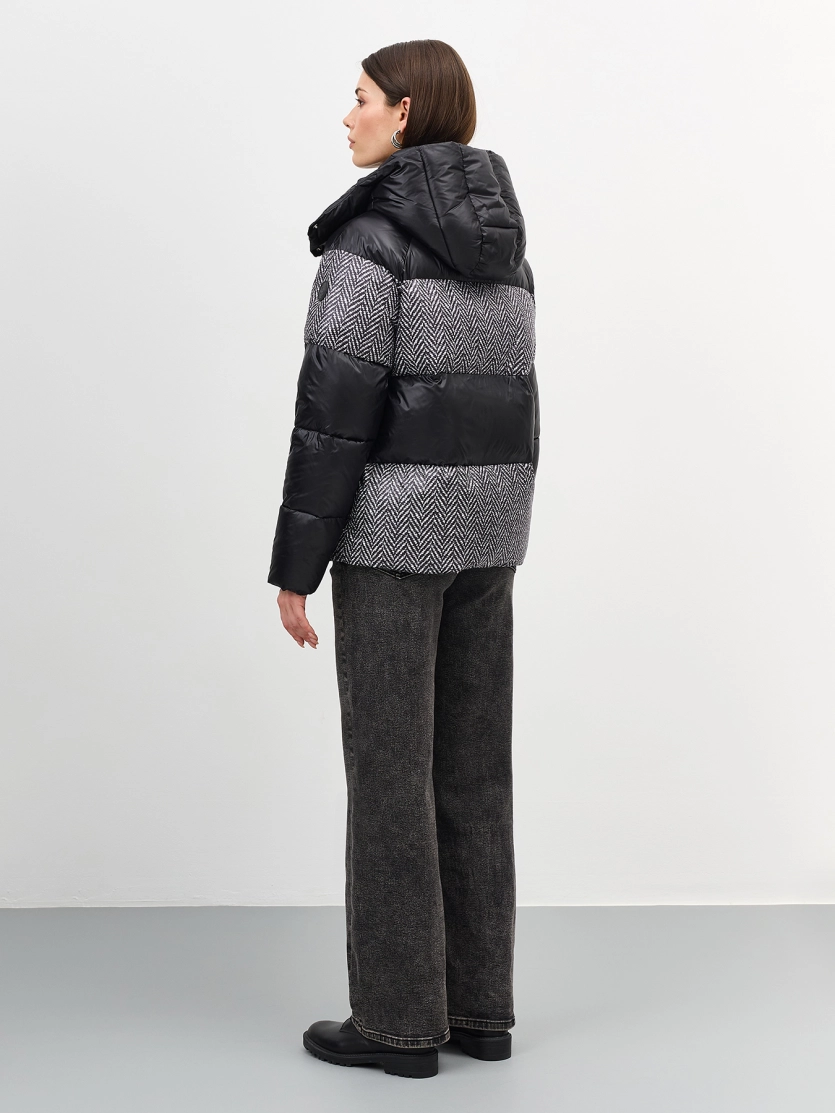 Комбинированная куртка в стиле color block