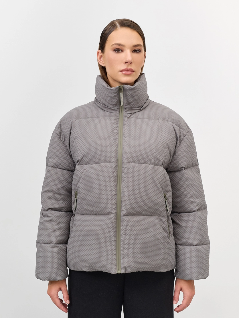 Куртка Oversize из фактурной ткани