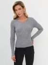 Джемпер slim fit с деликатным люрексом