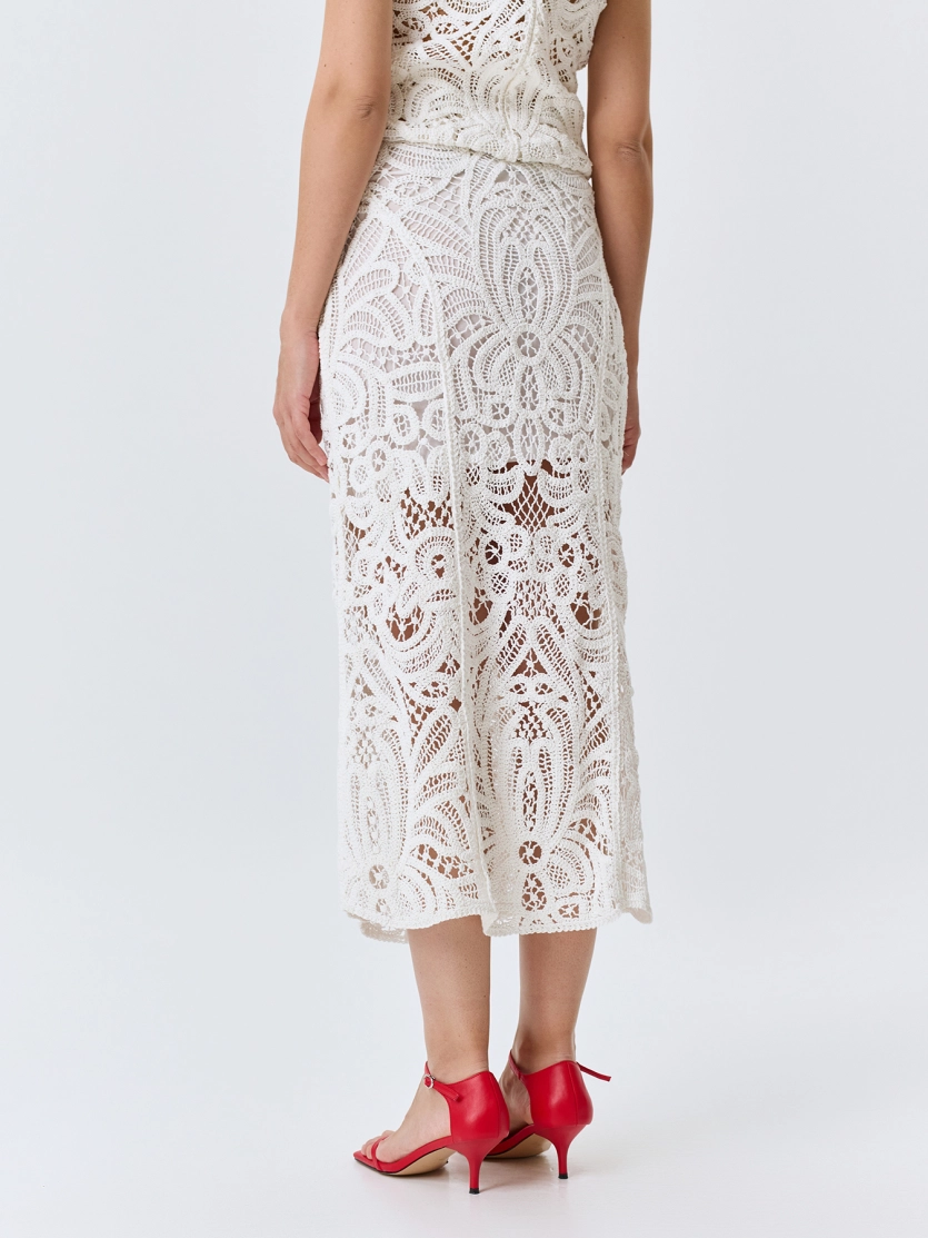 Ажурная кружевная юбка