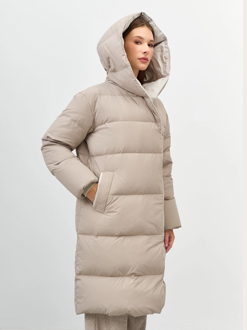 Пуховик с капюшоном