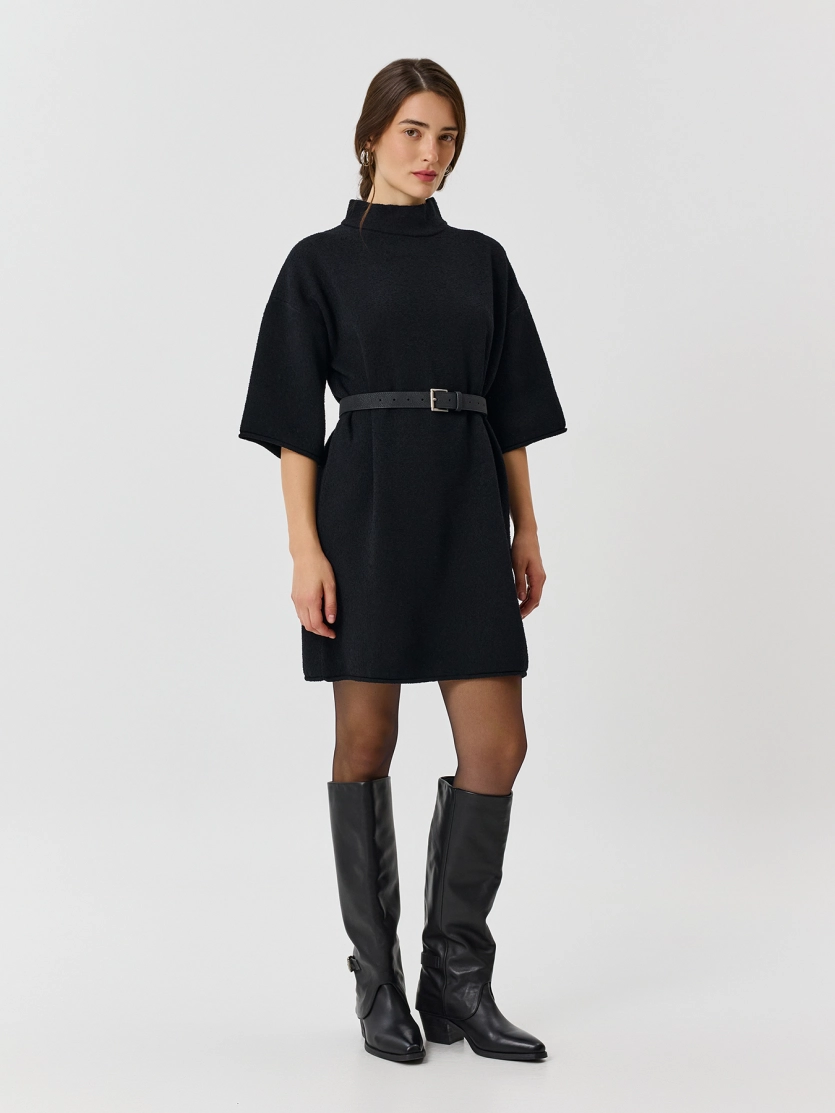 Oversize платье из трикотажа "букле"