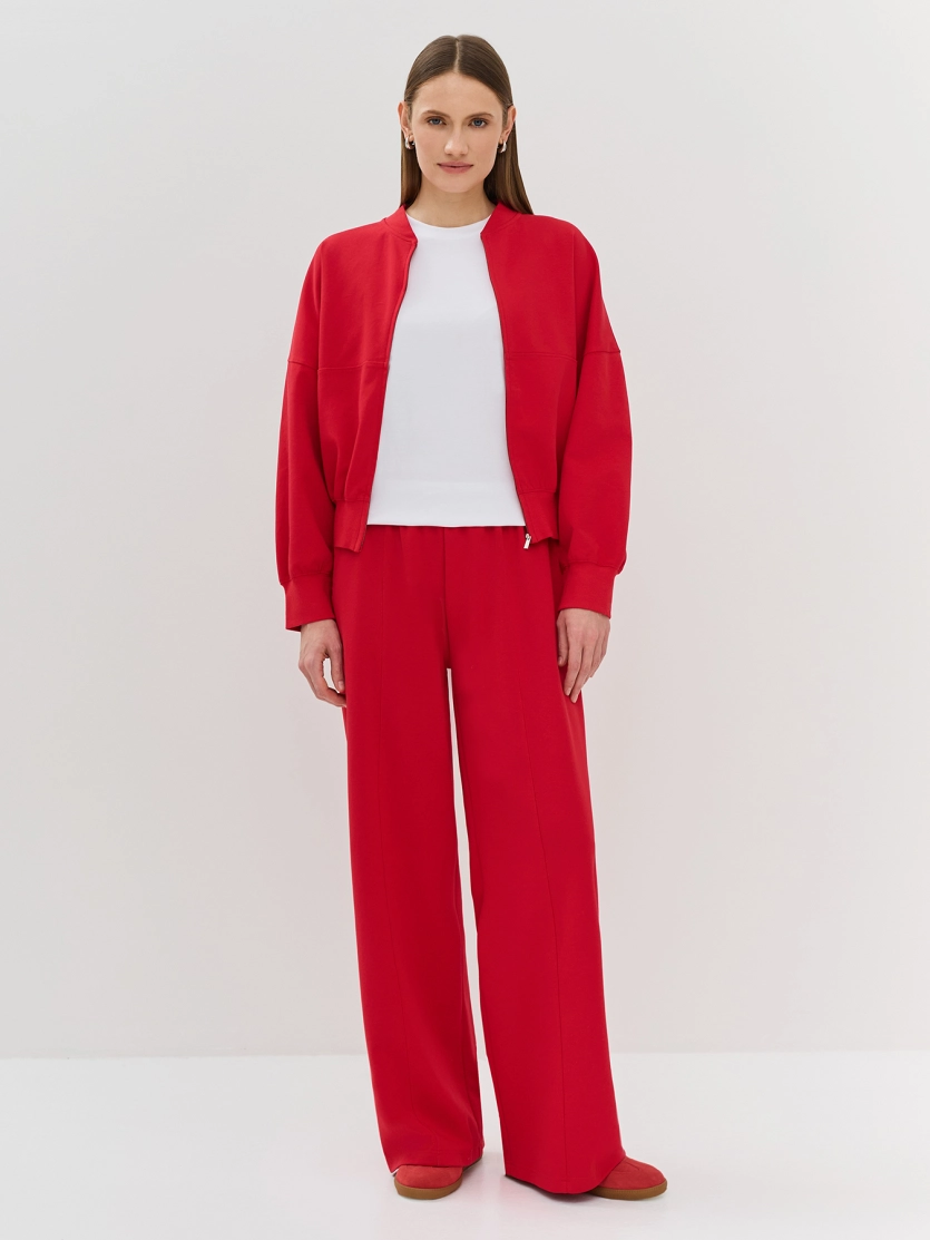 Трикотажный бомбер Oversize