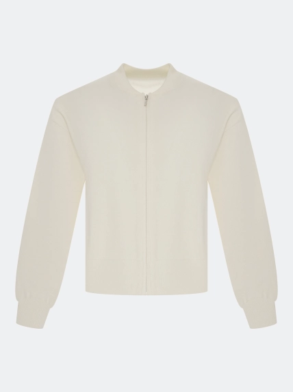 Вязаный бомбер 