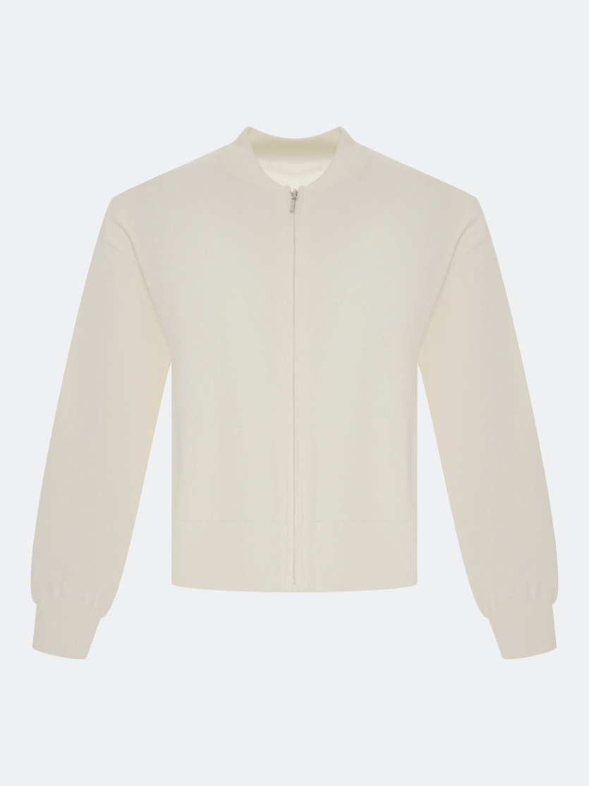 Вязаный бомбер 