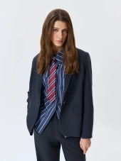 Однобортный свободный жакет