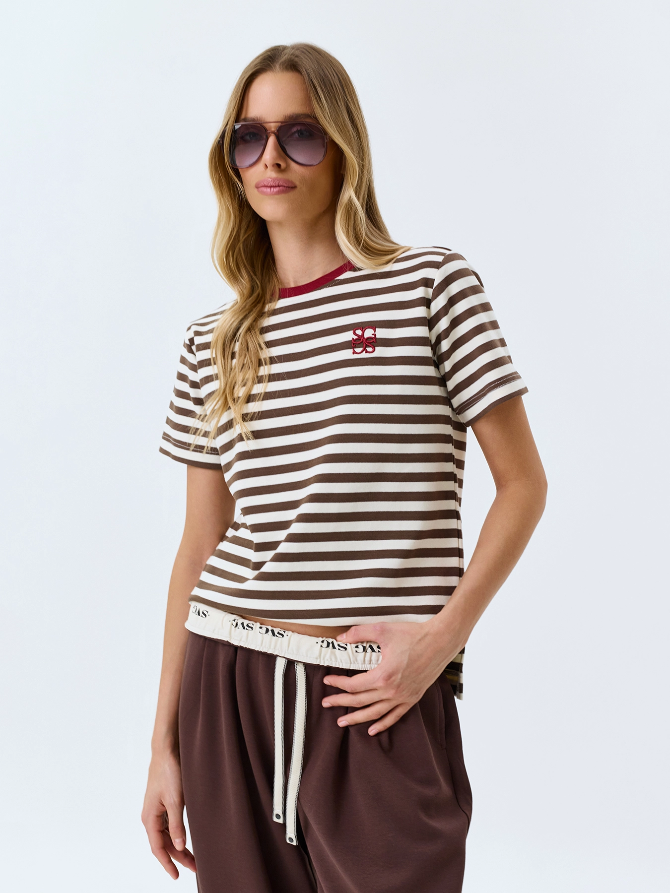 Яркая футболка в полоску SAVAGE