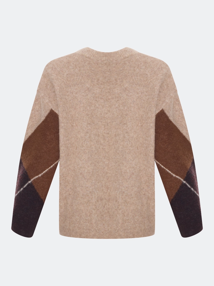 Свитер с узором "аргайл"