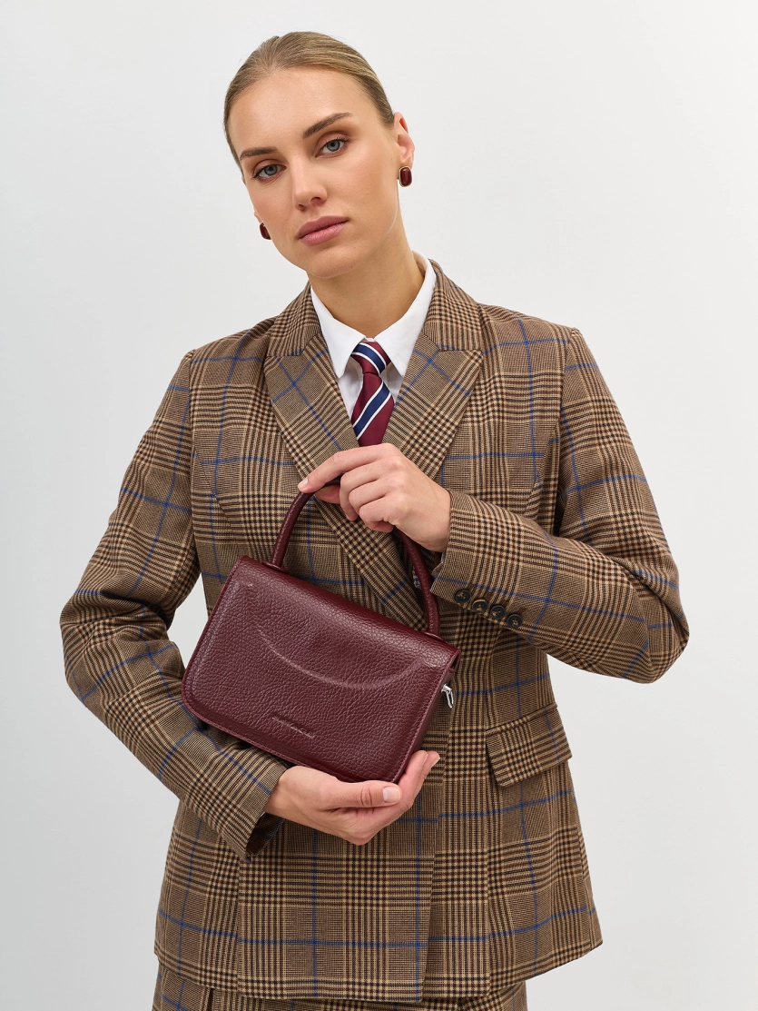 Комплект: сумка кросс-боди и косметичка-брелок