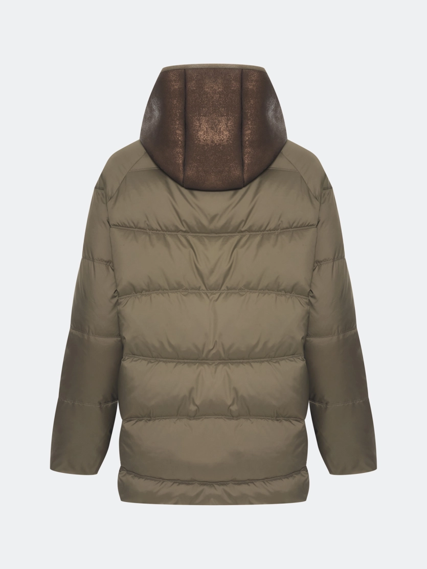 Куртка с манишкой из искусственной овчины