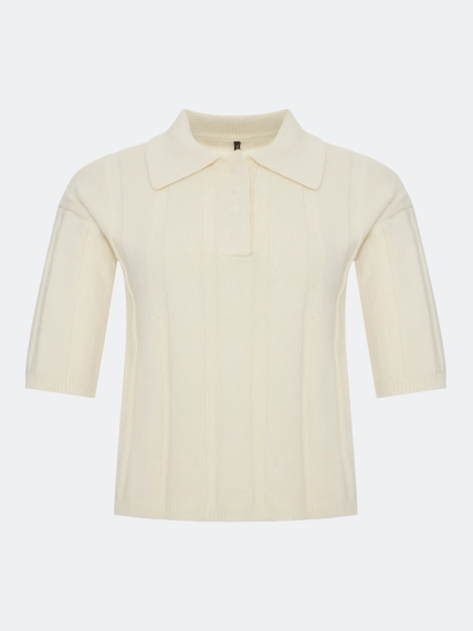 Поло в рубчик из 100% хлопка