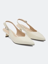 Слингбэки на низком каблуке