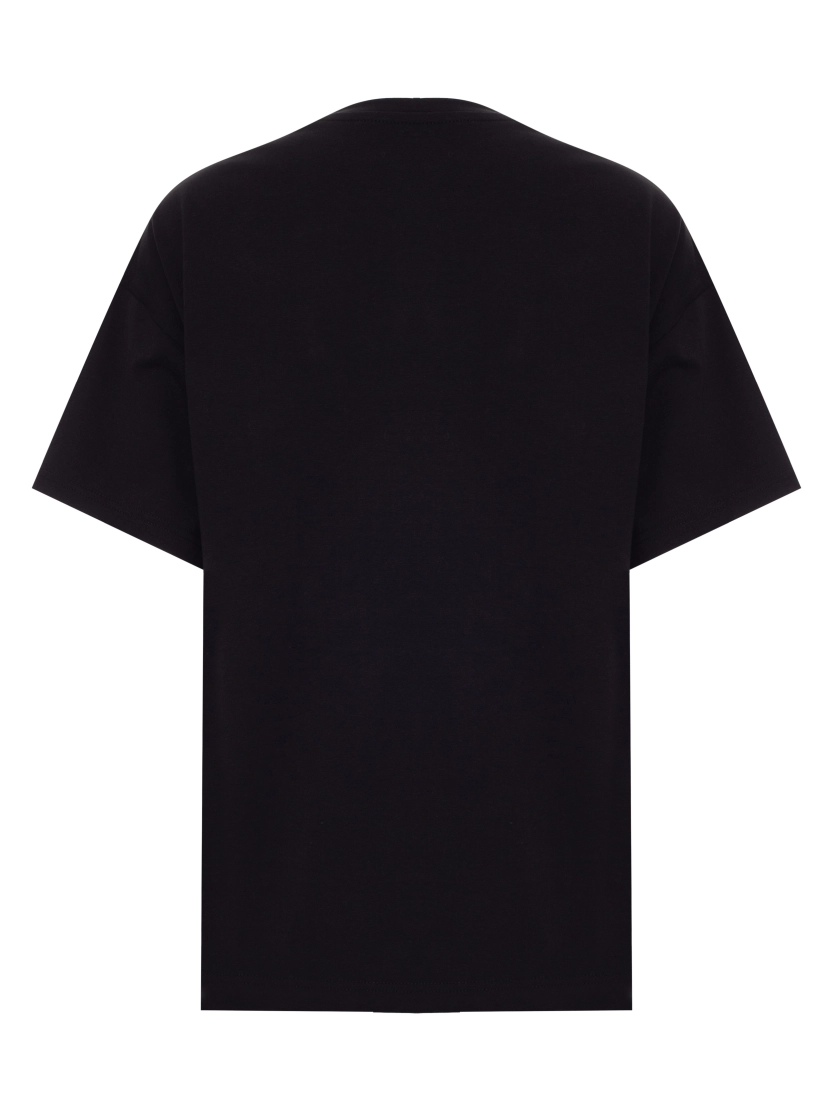 Футболка oversize с  минималистичным текстовым принтом
